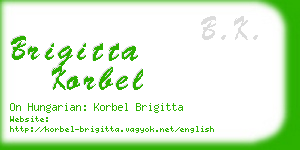 brigitta korbel business card